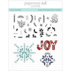 Papertrey Ink Folky Holiday Stamp