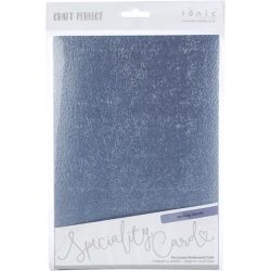 Tonic Studio Craft Perfect Luxury Embossed Cardstock – Ice Grey Glacier