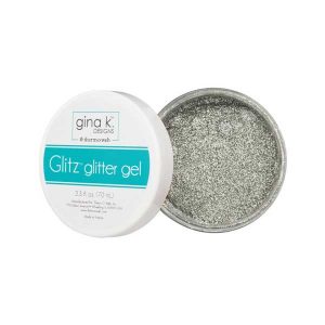 Gina K Designs Glitz Glitter Gel – Silver class=