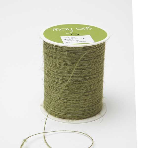 May Arts Burlap String – Sage/ 3yds – The Foiled Fox