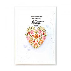 Penny Black Floral Heart Stamp