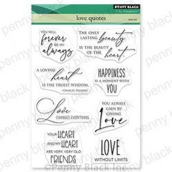 Penny Black Love Quotes Stamp