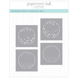 Papertrey Ink Big Balloon Stencil Collection: Dots