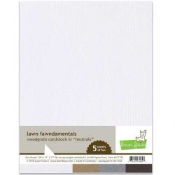 Lawn Fawn Woodgrain Cardstock - White
