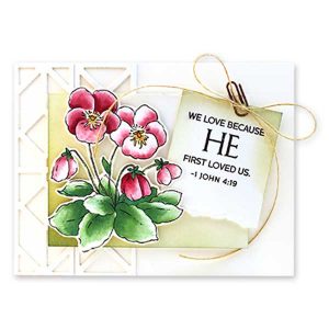 Penny Black Pansy Gaze Stamp Set class=