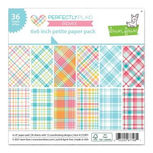 Lawn Fawn Perfectly Plaid Remix Petite Paper Pack