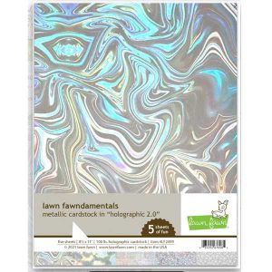 Lawn Fawn Metallic Cardstock – Holographic 2.0