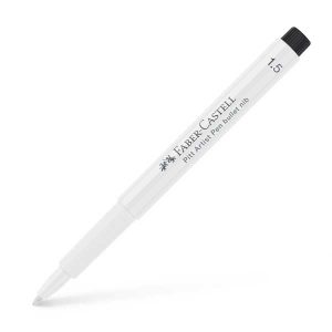 Faber-Castell Pitt Artist Pen - Bullet Nib - 1.5mm - White class=