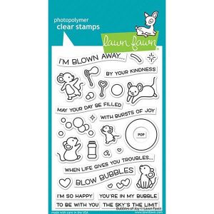 Lawn Fawn Bubbles Of Joy Stamp
