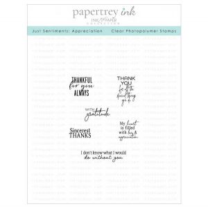 Papertrey Ink Just Sentiments: Appreciation Stamp