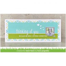Lawn Fawn Thinking of You Line Border Die
