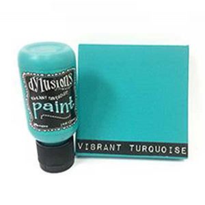 Dylusions Blendable Acrylic Paint – Vibrant Turquoise class=