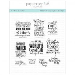 Papertrey Ink Mother & Father Stamp