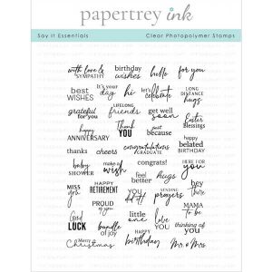Papertrey Ink Say It Essentials Stamp