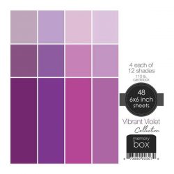 Memory Box 110lb Solid Cardstock 6″X6″– Vibrant Violet