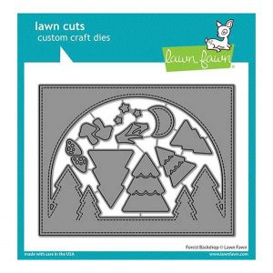 Lawn Fawn Forest Backdrop Die