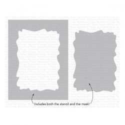 My Favorite Things Watercolor Wash Rectangle Stencil