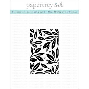 Papertrey Ink Prosperous Leaves Background Stamp