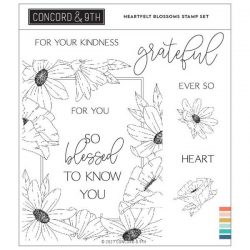 Concord & 9th Heartfelt Blossoms stamp set