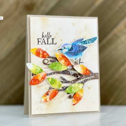 Papertrey Ink Just Sentiments: Happy Fall Stamp