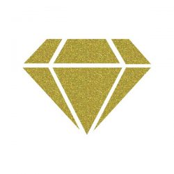IZINK Diamond 24 Carats Glitter Paint – Light Gold