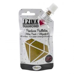 IZINK Diamond 24 Carats Glitter Paint - Light Gold