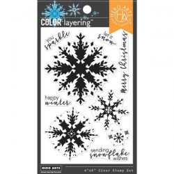 Hero Arts Color Layering Snowflake Stamp
