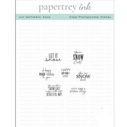 Papertrey Ink Just Sentiments: Snow