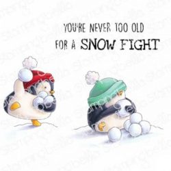 Stamping Bella Snowfight Penguins Stamp
