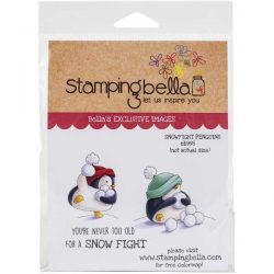 Stamping Bella Snowfight Penguins Stamp