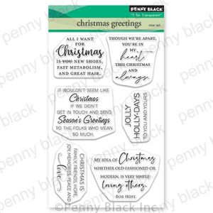 Penny Black Christmas Greetings Stamp Set