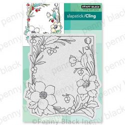 Penny Black Winter Blooms Slapstick/Cling Stamp