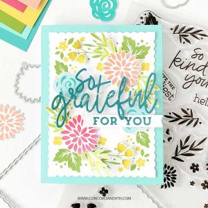 Concord & 9th Triple Step Floral Frame Stamp Set class=