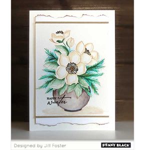 Penny Black Winter Blooms Stamp class=