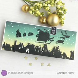 Purple Onion Silhouettes – English Rooftops Stamp