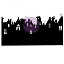 Purple Onion Designs Silhouettes Stamp - English Rooftops