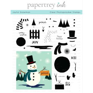 Papertrey Ink Joyful Snowman Stamp class=
