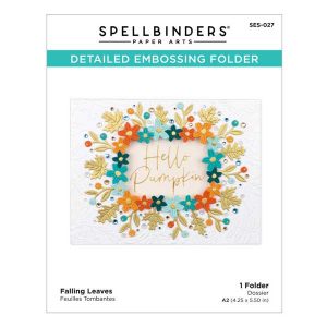 Spellbinders Falling Leaves Embossing Folder class=