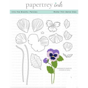 Papertrey Ink Into the Blooms: Pansies Die