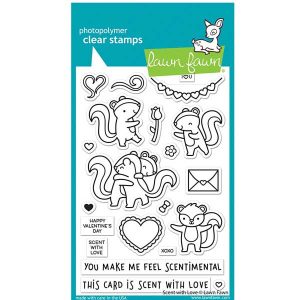 Lawn Fawn Scent with Love Stamp