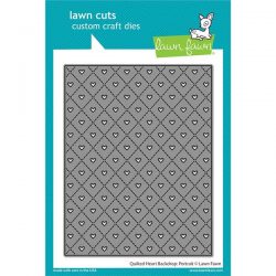 Lawn Fawn Quilted Heart Backdrop Portrait Lawn Cuts