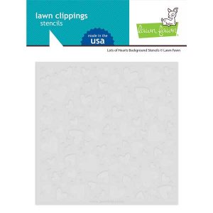 Lawn Fawn Lots of Hearts Background Stencils