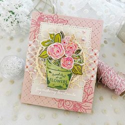 Papertrey Ink Thank You Florals Stamp