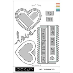 Concord & 9th Happy Heart Box Die Set