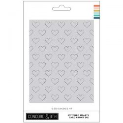 Concord & 9th Stitched Heart Card Front Die