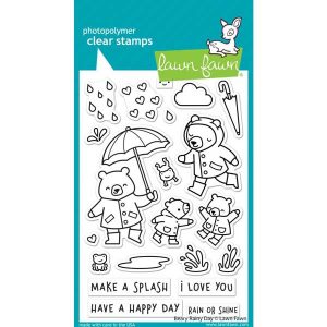 Lawn Fawn Beary Rainy Day Stamp
