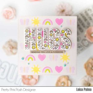 Pretty Pink Posh Hugs Stamp Set class=