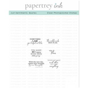 Papertrey Ink Just Sentiments: Quotes Stamp