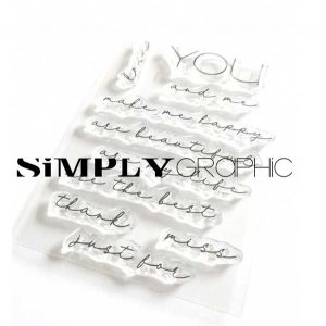 Simply Graphic You Sentiment Stamp Set