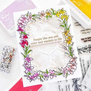 Pinkfresh Studio Lily Frame Die Set class=